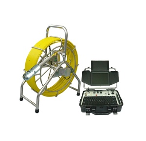 Telecamera di ispezione della conduttura fognaria di vendita calda 60m Push Rod avvolgicavo impermeabile telecamera a specchio per tubazioni industriali - Product Image 1