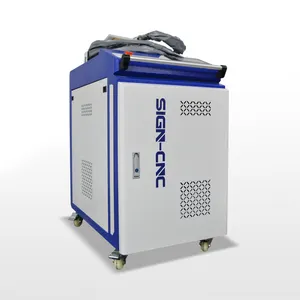 SIGN-1000W Hand-held cleaning With 1500W Water chiller Laser cleaning Machine for metal iron