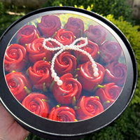 Boîte à gâteau ronde IMEE de 4, 6, 8 et 10 pouces, boîte à dessert, à sushi et à fleurs avec fenêtre pour anniversaire et Saint-Valentin