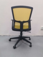 Chaise de bureau exécutive moderne à hauteur réglable en tissu, avec base pivotante en aluminium et fer, pour enfants, maison et école