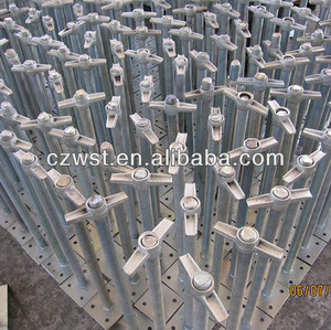 Q235 <strong>Scaffold</strong> Prop Leveling Shoring <strong>Construction</strong> Painted Hollow Solid Adjustable Scaffolding Screw Jack Base - Product Image 4