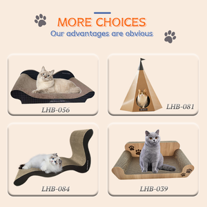 Nieuw Ontwerp Groothandel Eco-Vriendelijke Kat Krabber Kartonnen Kat Huis - Product Image 6