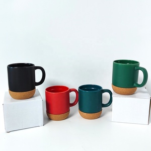 Tazza da Caffè in Porcellana Ecologica Personalizzata, Design Semplice, Tazza in Ceramica con Base in Sughero per Amanti di Caffè/Latte/Tè - Product Image 5