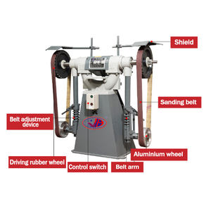 Polisseuse industrielle personnalisable <span class=keywords><strong>ponceuse</strong></span> à bande métal bon marché <span class=keywords><strong>multifonction</strong></span> rectification polisseuse avec composant de noyau de moteur - Product Image 2