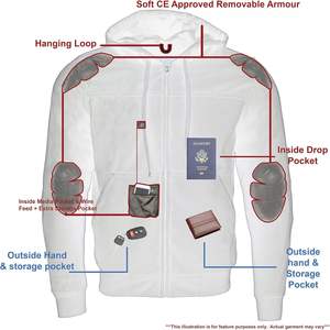 2025 cuero hombres CE aprobado blindado algodón Sudadera con capucha negro plata versiones fibras reforzadas motocicleta Auto Racing Wear - Product Image 4