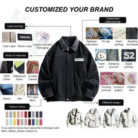 Produsen Jaket Sherpa Fleece Pria Custom Logo OEM, Jaket Bomber 2-in-1 Polar Fleece + Nylon yang Dapat Dibalik