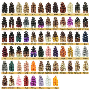 Italian Curl Extension de cheveux synthétiques au crochet <span class=keywords><strong>Coiffure</strong></span> courte Boho pour les femmes noires Loose French Curl Box Tressage - Product Image 2