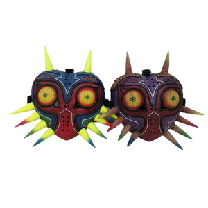 Majora's Mask LED Latex Face Mask <span class=keywords><strong>Halloween</strong></span> Cartoon Ghost Animal Costume Prop Réaliste Lumière pour la Fête Mascarade - Product Image 1