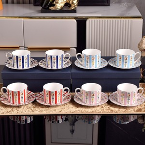 Tasse à thé arabe personnalisée en usine tasse à café et soucoupe ensemble tasse à café en porcelaine osseuse - Product Image 5