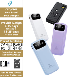 En stock, <span class=keywords><strong>batterie</strong></span> <span class=keywords><strong>externe</strong></span> 10000mAh, 4 câbles intégrés, charge rapide USB-C 12W, écran LED, support, <span class=keywords><strong>batterie</strong></span> <span class=keywords><strong>externe</strong></span> en plastique, <span class=keywords><strong>iPhone</strong></span> - Product Image 1