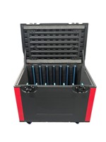 Caja de herramientas rodante de PE de venta directa de fábrica para montaje de escenarios, flight case de bajo costo para dispositivos y cableado de conciertos