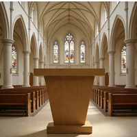 Lutrin d'autel liturgique en bois de haute qualité pour église catholique, idéal pour la maison, l'école, la chapelle et la salle de prière