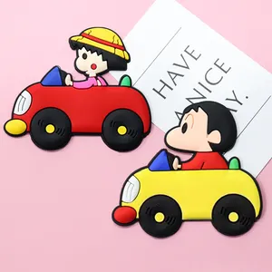 Krayon kustom baru mobil kecil bros Jepang lucu Anime tas lencana logam aksesori dekoratif pakaian lembut Enamel Pin lencana