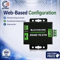 Convertidor Industrial RS485 a Ethernet KXT, Gateway Modbus RTU a Modbus TCP, Servidor de Dispositivos Seriales para Adquisición de Datos