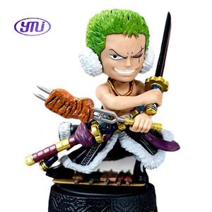 กล่องสุ่มสินค้าใหม่ ฟิกเกอร์อนิเมะวันพีซ ชุด 8 ตัว โรบิน จินเบ ลูฟี่ โซโล พร้อมที่สับอาหารจีน - Product Image 2