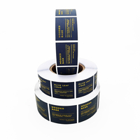 Autocollant en feuille d'or avec logo en papier imprimé personnalisé Etiquette auto-adhésive pour bouteille de vinyle Autocollants d'emballage de parfum