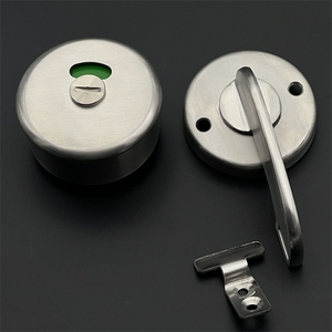 Cerraduras de Puerta de Acero Inoxidable 304 Reforzadas, Accesorios de Ferretería para Divisiones de Baños Públicos con Indicador de Ocupación - Product Image 4
