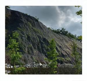 Flexible Metal <strong>Link</strong> <strong>Chain</strong> <strong>Link</strong> Mesh Woven Slope Protection Falling Rock Barrier Net Bending Welding WPC Frame Eco-friendly - Product Image 3