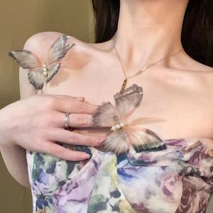 KinLing, venta al por mayor, lindas pinzas para el cabello de Metal, mariposa animada, perla, pato, <span class=keywords><strong>pico</strong></span>, estilo cuento de hadas, accesorios para el cabello para fiestas - Product Image 4