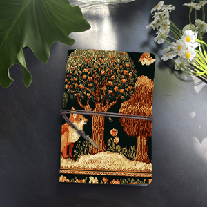 A6 Journal, un compañero práctico para las notas de estudio de campo de los estudiantes de ciencias ambientales con zorro Árboles Pájaros Flores Impresiones en - Product Image 1