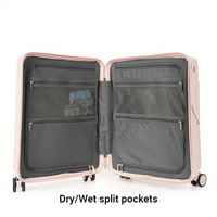Vente en gros 20/25/30 Set Sacs à coque rigide en PC durables avec double roues pour valises de voyage