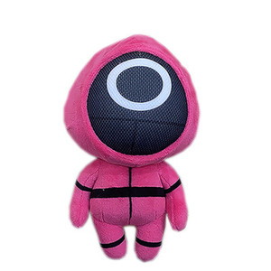 Peluche Uomo Mascherato con Cappuccio Rosso - Bambola Morbida Imbottita, Personaggio da Collezione Ispirato a <span class=keywords><strong>Squid</strong></span> <span class=keywords><strong>Game</strong></span> - Product Image 4