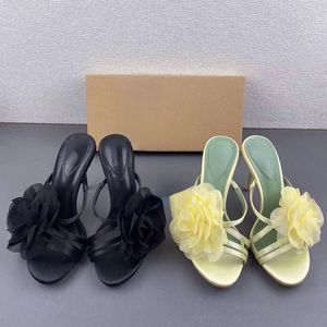 Sandalias de Verano para Mujer, Zapatos de Verano con Tacón de Flores para Damas - Product Image 1