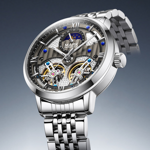 <span class=keywords><strong>Orologi</strong></span> Meccanici Automatici Mark Fairwhale per Uomo, Alta <span class=keywords><strong>Qualità</strong></span>, Tourbillon, Piccoli <span class=keywords><strong>Orologi</strong></span> da Polso Impermeabili, <span class=keywords><strong>Orologi</strong></span> Scheletrati FW-6023 - Product Image 1