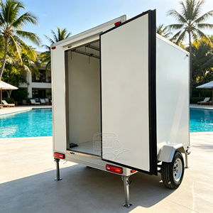 Petite remorque mobile frigorifique, remorque congélateur, remorque fourgonnette, remorque chambre froide pour viande, camion frigorifique mobile - Product Image 3