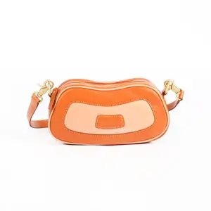 Gran oferta, bolso para axilas de cuero genuino de estilo coreano para mujer, bolso cruzado de cuero Vintage de alta calidad, bolso para axilas