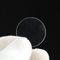 Usine en gros optique saphir transparent rond silice fondue uv quartz feuille de verre plaque de fenêtre