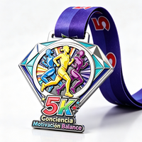 Maßgefertigte Marathon-Laufmedaille Auszeichnung Metall Gold Silber Bronze Finisher Rennen Athletik Sport Event Gravierte Souvenir-Preise
