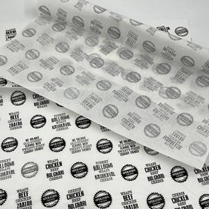 Papier d'emballage alimentaire en gros, imprimé sur mesure, imperméable, résistant à l'huile, pour hamburgers et poulet - Product Image 2