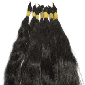 ผมแท้เวียดนามแบบ Remy  แบบเส้นเดี่ยว  แบบ Double Drawn สีดำธรรมชาติ  ต่อผมแบบ Virgin  มีทุกสีให้เลือก - Product Image 3
