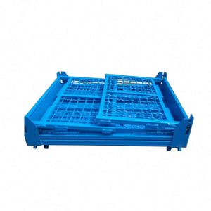Nhiệm Vụ Nặng Nề Có Thể Gập Lại Kim Loại Ráp Dây Lưới Lưu Trữ Hậu Cần Thép Lồng/Container Mạ Kẽm <span class=keywords><strong>Stackable</strong></span> Và Kho Loại - Product Image 5