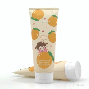 Cute 100 ml 220 g Empty Shampoo Body Lotion Tube Cosmetic Packaging Soft Cream Packaging Tube Flip Top Cover Squeezable Tube