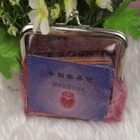Dompet Mini Klasik Holografik Wanita Kreatif Baru, Tas Headphone, Dompet Koin, Dompet Kecil Transparan