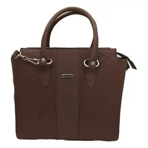 Sac fourre-tout en cuir de vachette Camila Chocolate, grande capacité, fermeture à rabat, sac de soirée pour femme - Product Image 3