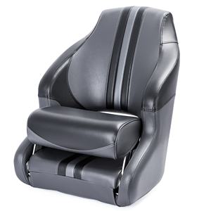 Marine Boot Deluxe Opvouwbare Bank Boot Stoelruimte Voor 2 Personen Dubbele Stoel Wit Met Donkerblauwe Naden - Product Image 3