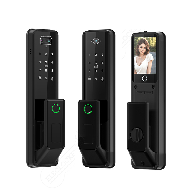Fully Automatic 3D Facial Recognition Door Lock With WiFi Tuya Digital Fingerprint Password Face Recognition Smart Door Lock
