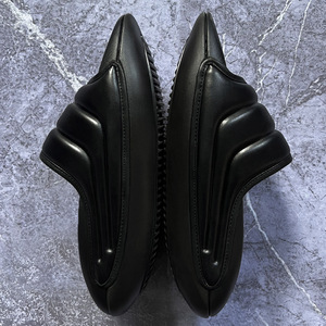 Kadınlar için Yastıklı Kauçuk Tabanlı PU Üst Kısım Peep Toe Terlikler, Kaymaz Tabanlı, Yaz Kış Modası Trendi - Product Image 3