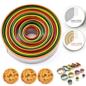 Juego de cortadores de pastelería redondos, lote de 12 unidades, en tamaños graduación, para rosquillas, galletas, gran oferta - Product Image 2