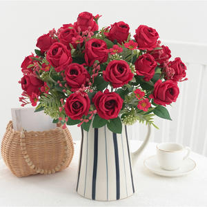 Tissu très similaire Artificielle Sept Bouquets de Vénus Roses <span class=keywords><strong>Fleur</strong></span> Fpr Maison Décoration De Mariage <span class=keywords><strong>Fleur</strong></span> - Product Image 4