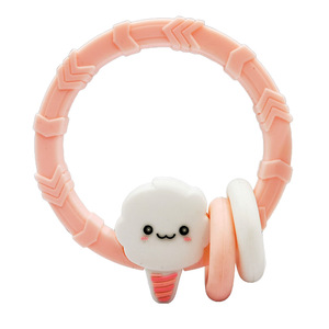 <span class=keywords><strong>Mordedor</strong></span> de Silicona de Grado Alimenticio para Bebés, No Tóxico, para Bebés de 0 a 12 Meses, con Logotipo Personalizado Disponible - Product Image 2