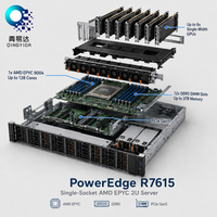 Servidor en Rack PowerEdge R7615 2U, AMD EPYC 7513, DDR5, PCIe 5.0, NVMe, Computación en Contenedor, Configuración Personalizada, en Stock