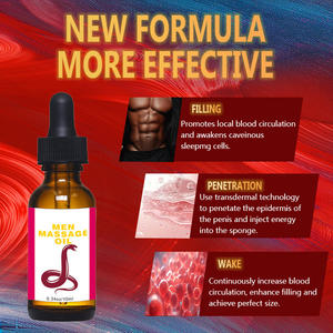Produits pour adultes, huile pour hommes, intensifie les sensations, puissance, orgasme, huile d'agrandissement XXL, huile naturelle biologique pure, plantes naturelles - Product Image 4
