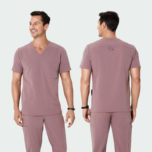 Ensembles de gommages médicaux masculins respirants en polyester spandex les plus vendus fabrication en gros d'uniformes pour hommes gommage d'infirmière en tissu doux - Product Image 4