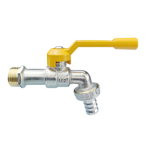 Grifo de latón para exteriores con una entrada y dos salidas, montado en la pared, cromado, anticorrosión, para lavadora y uso en jardín. - Product Image 4