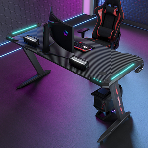 Hot bán chơi game Mesa Gamer RGB LED chơi game bảng Ergonomic Máy tính văn phòng bàn PC bàn với LED ánh sáng - Product Image 5