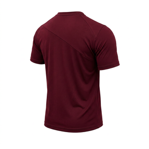 เสื้อยืดคอกลมแขนสั้นผู้ชายสีสันตามเทรนด์ ทรงปกติ แห้งเร็ว ผ้าถักลำลอง โพลีเอสเตอร์ 100% 180 กรัม สไตล์สปอร์ต - Product Image 1